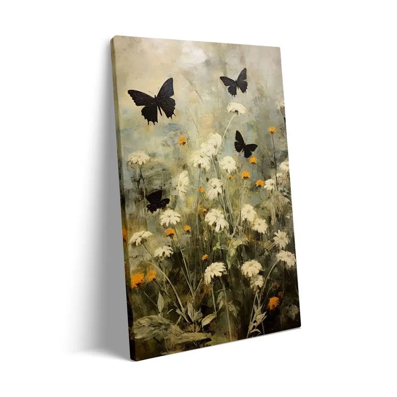 Black & White Butterfly Wall Art - Black Frame media 7
