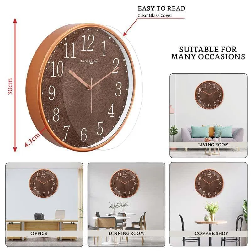 Sparkly Brown Wall Clock media 4