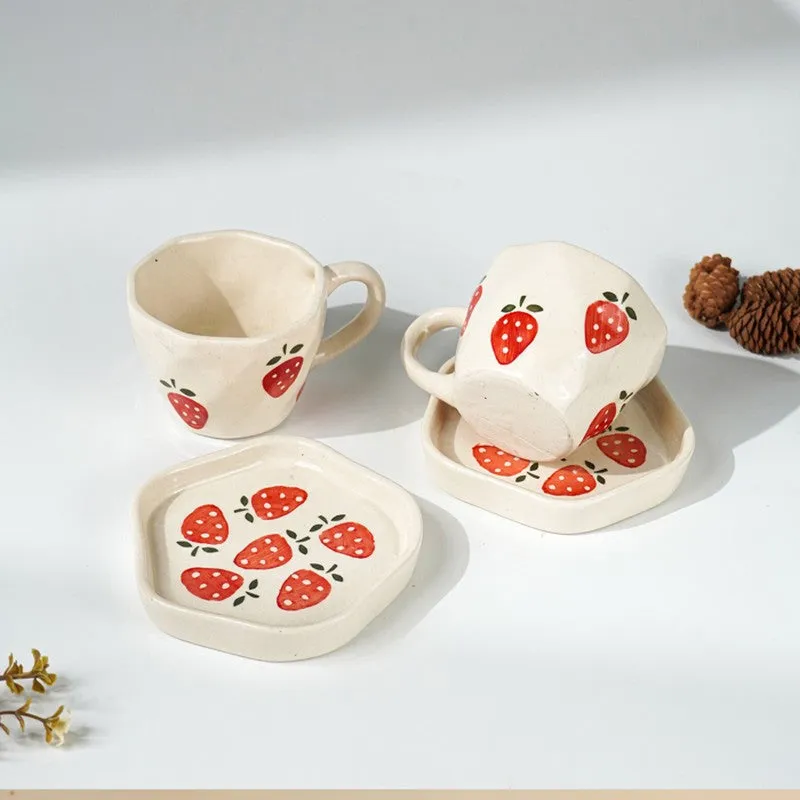 Arome Ceramic Coffee Mug (280 mL Each) - Four Piece Set media 5
