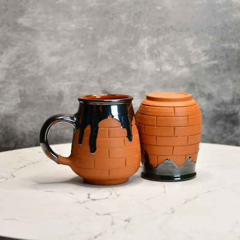 Earth Terracotta Coffee Mug (440 mL Each) - Set Of Two media 5