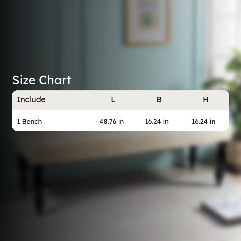Aximo Sheesham Wooden Bench - Beige media 13