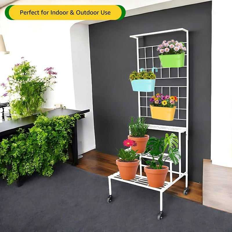 Graziana Tiered Planter Stand - White media 3