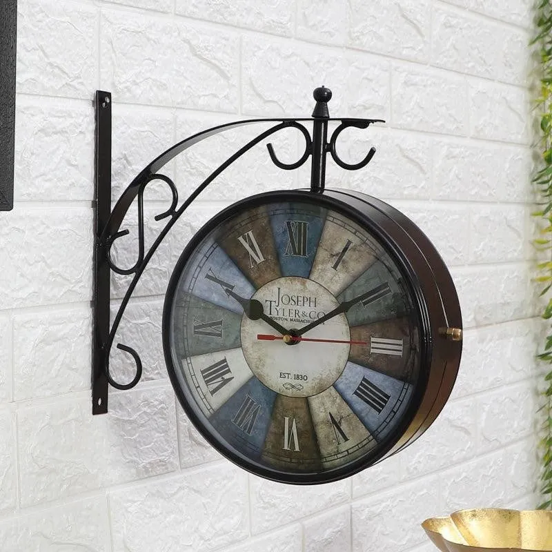 Color Block Double Sided Station Clock media 1