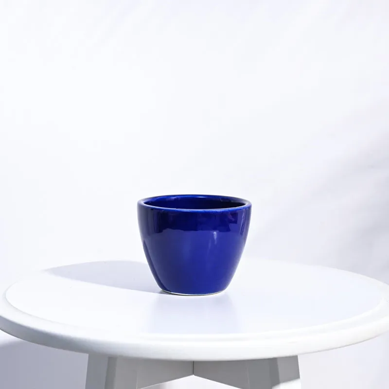 Ugaoo Apple Blue Ceramic Pot media 1