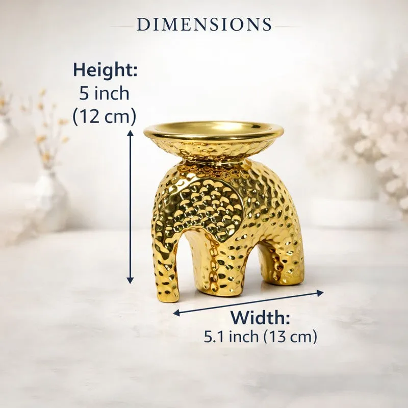 Suvarna Elephant Ceramic Candle Holder media 10