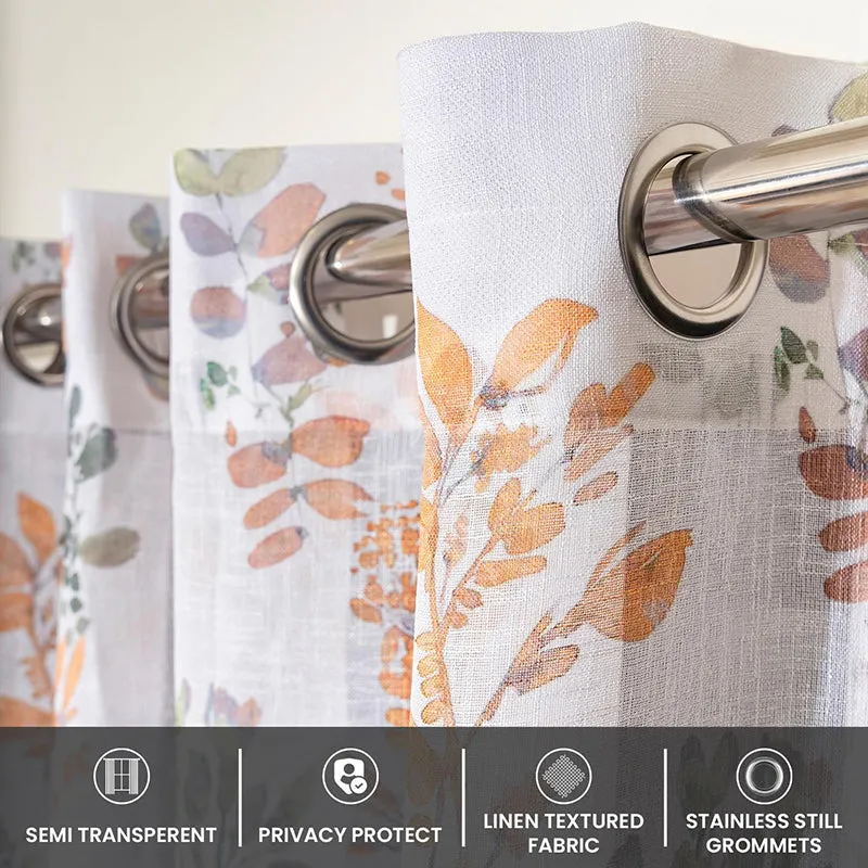 Urban Space Classic Floral Curtain - Set Of Two media 4