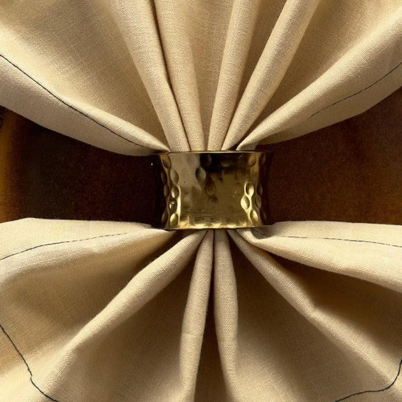 Cylindrical Napkin Ring - Set Of Four media 1
