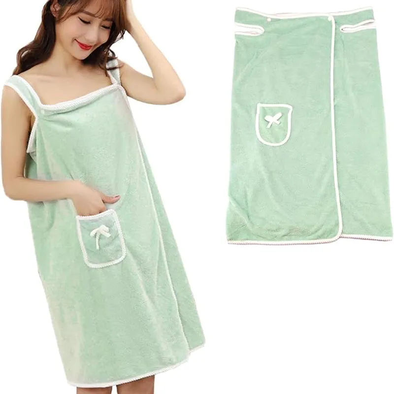 Velvessa Microfiber Bath Wrap - Soft Green media 5