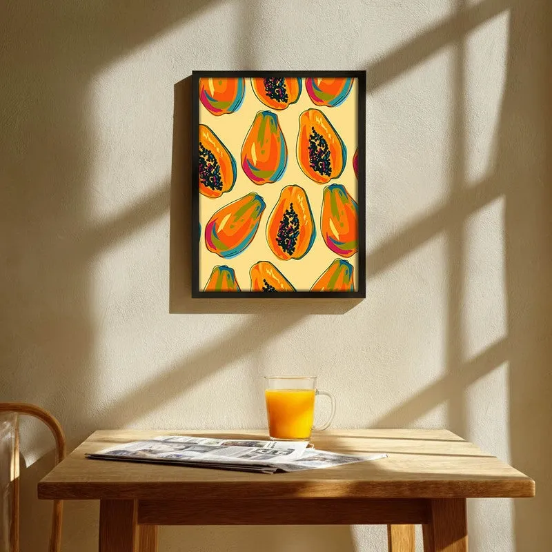 PapayaFarm Archival Canvas Wall Art - Black media 1