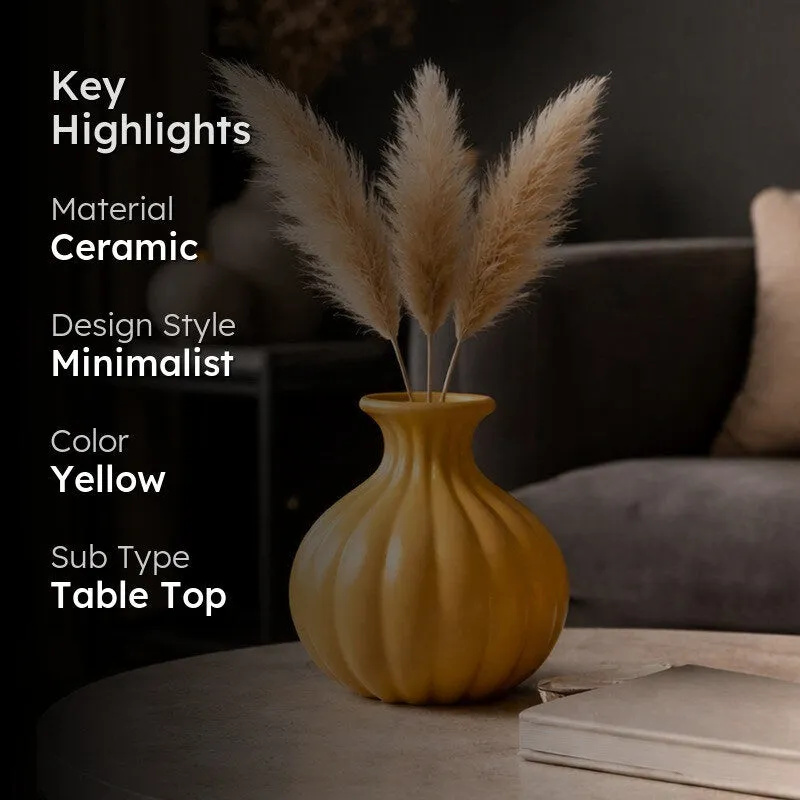 Sunbeam Ripple Ceramic Vase media 2