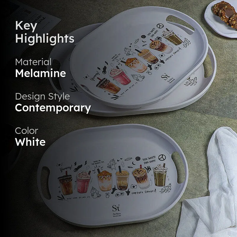 Boba Party Melamine Serving Tray - Set Of Three media 2