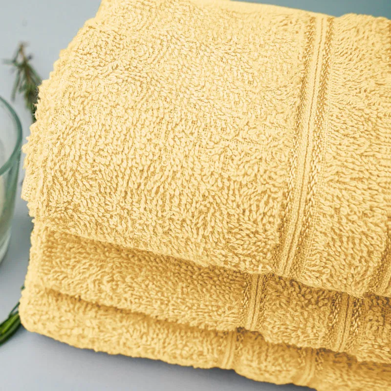 Micro Cotton LuxeDry Soothe Face Towel (Beige) - Set Of Four media 5