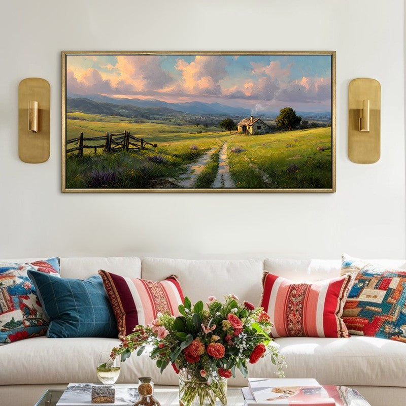 Greenreach Canvas Wall Painting With Frame