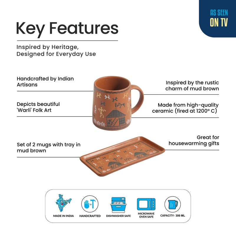 Harmony Ceramic Coffee Mug (300 mL Each) - Three Piece Set media 5