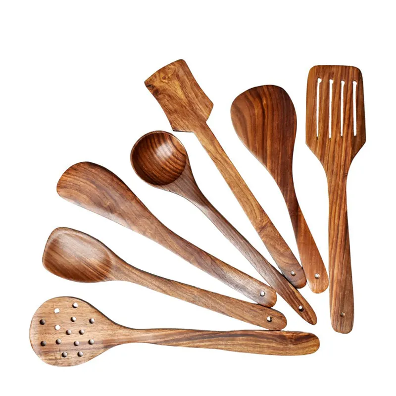 Ladlera Sheesham Wood Serving Spoon - Seven Piece Set media 5