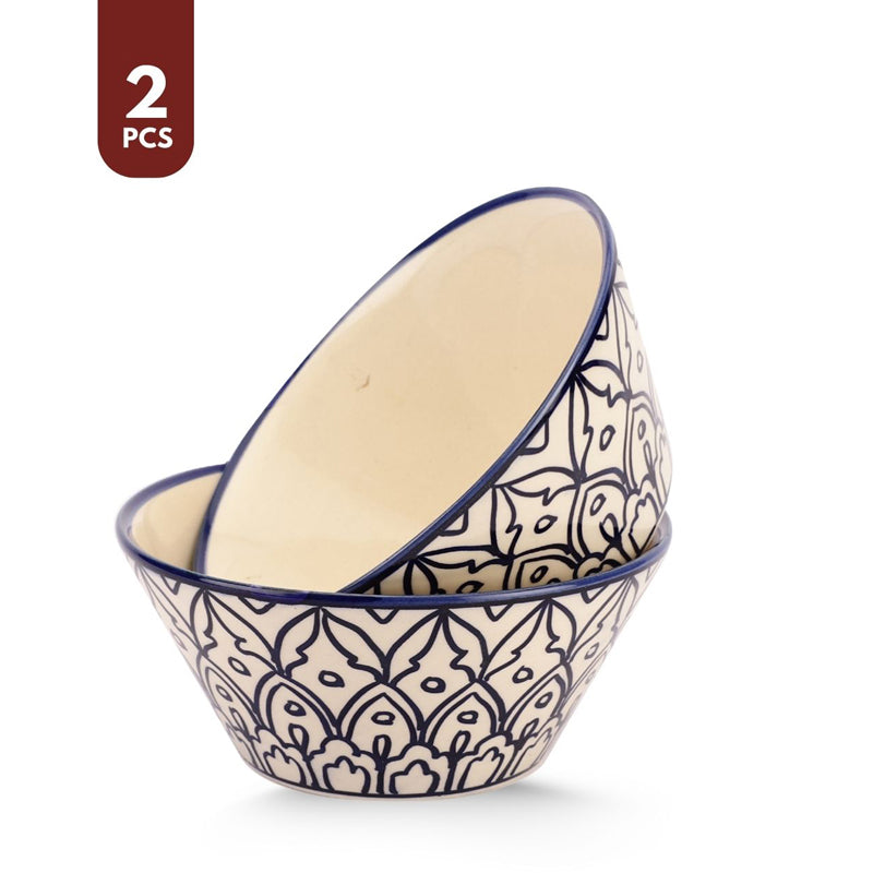 Inkera Ceramic Serving Bowl (1000 mL) - Set Of Two image 5