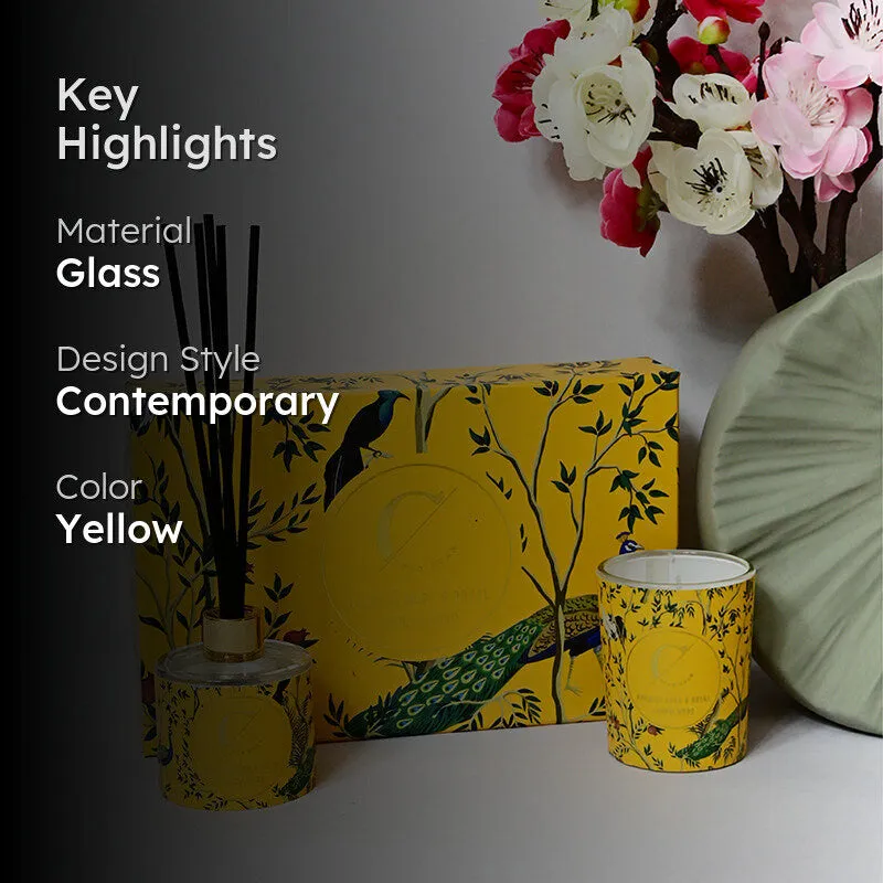 Nevoa Reed Diffuser (Yellow) - Two Piece Set media 2