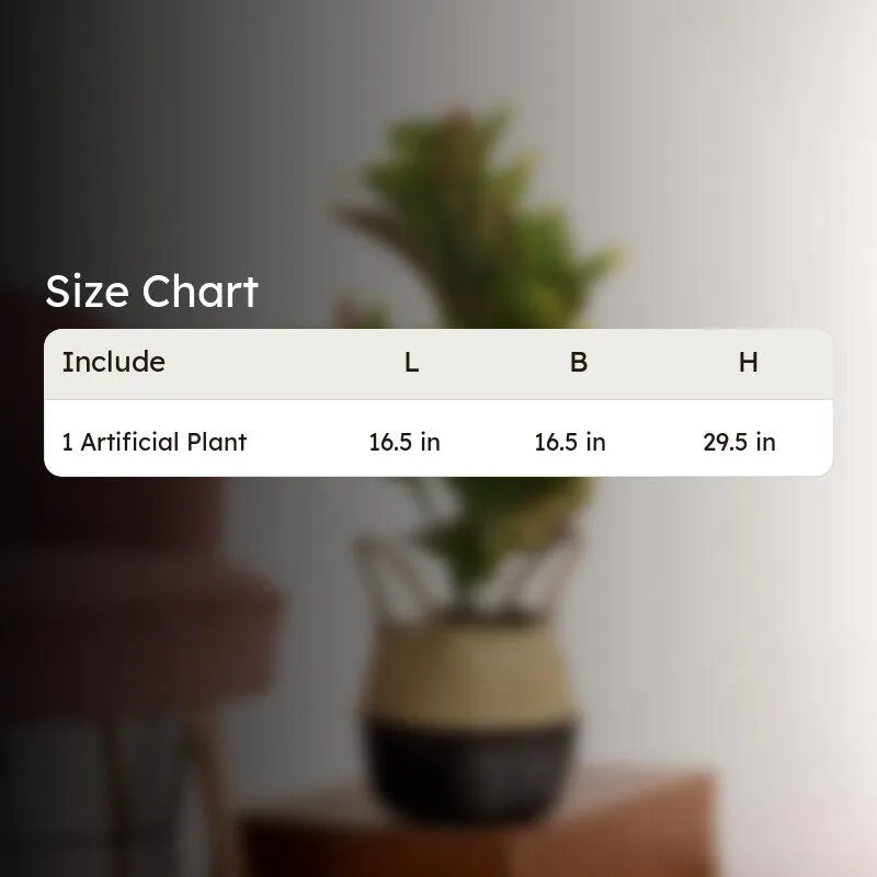 Urban Bloom Artificial Potted Plant With Fiber Pot - 2.5 Feet media 7