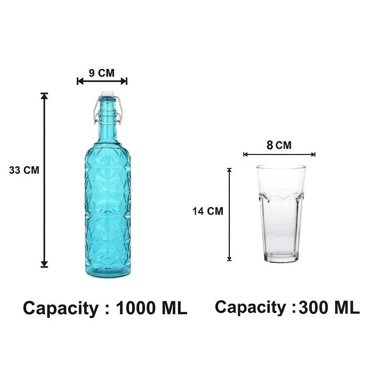 Hart 1000 mL Water Bottle With 300 mL Glasses - Five Piece Set media 7