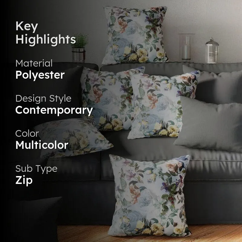 Kopo Printed Cushion Cover - Set Of Five media 2