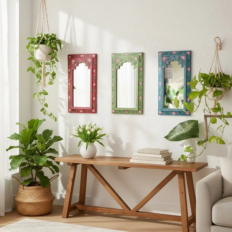 Aranya Bloom Wall Mirror - Set Of Three media 1