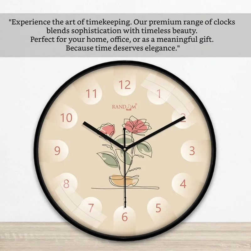 Grace Round Analog Wall Clock - Multicolor media 6