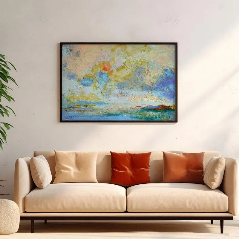 Celebrate golden Wall Painting - Black Frame media 4