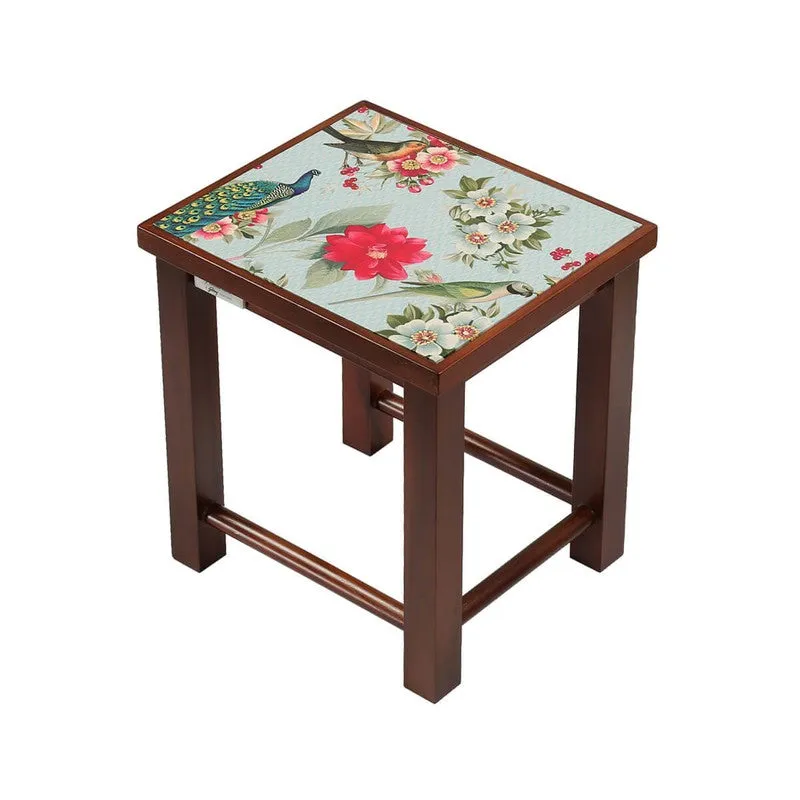 India Circus Teak Wood Garden Nesting Stool - Set Of Three media 6