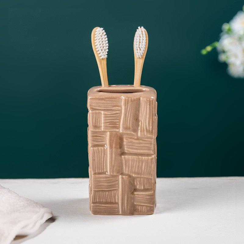 SereneWash Ceramic Bathroom Set - Four Piece Set media 5