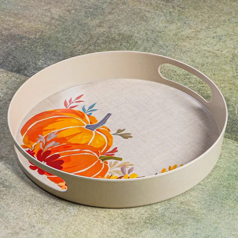 Pumpkin Spice Latte Melamine Serving Tray media 3