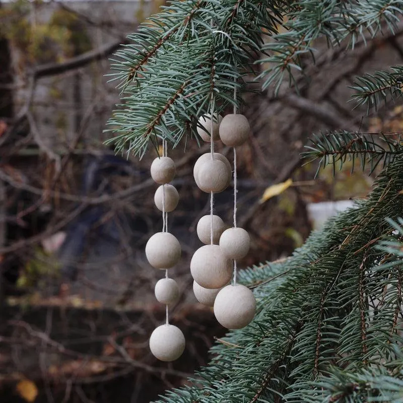 Snow Pearl Christmas Ornament - Set Of Three media 3