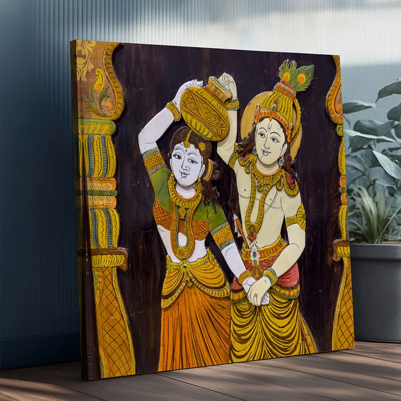 Radhe - Krishna Canvas Wall Art media 4