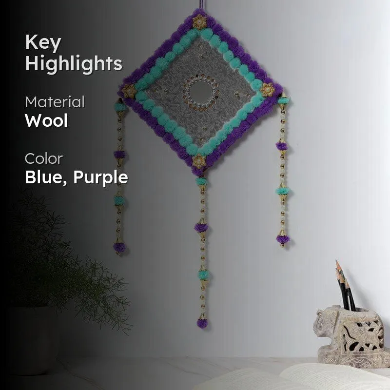 Lozenge Festive Latkan - Aqua & Purple media 2