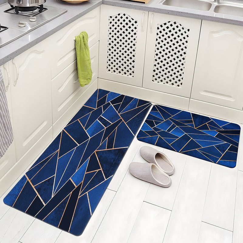 Velquira Rubber Kitchen Floor Mats - Set of Two