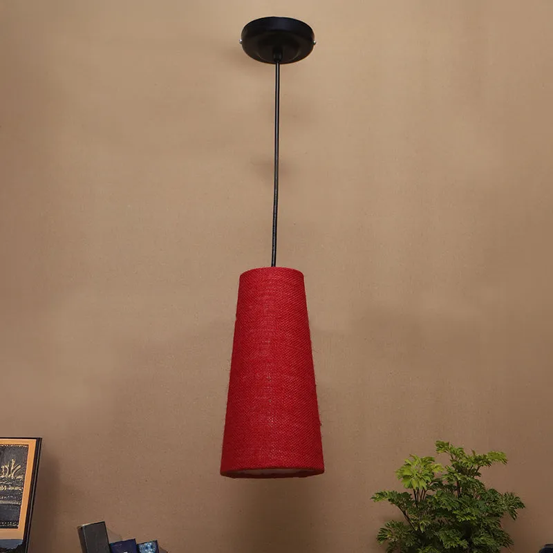 Ambient Aura Fabric Ceiling Lamp - Red media 4
