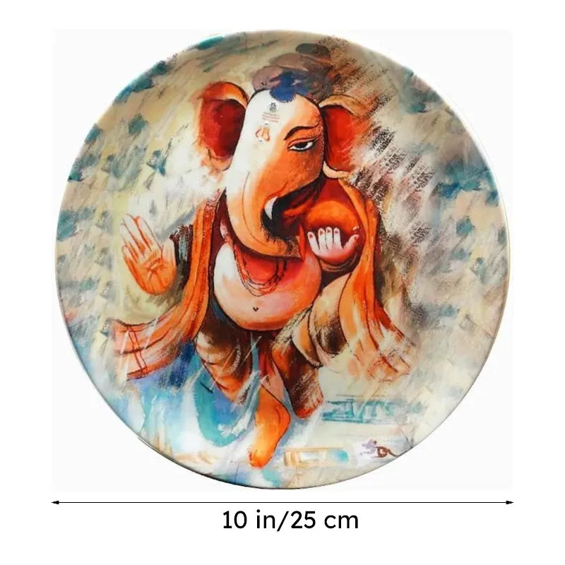 Gajanana Inspired Decorative Plate media 6