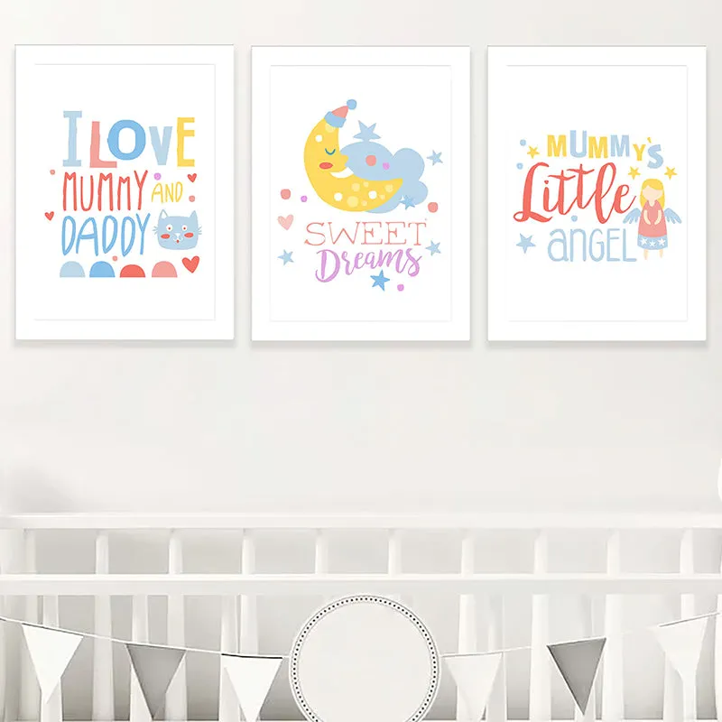 Little Angel Wall Art - Set Of Three media 1