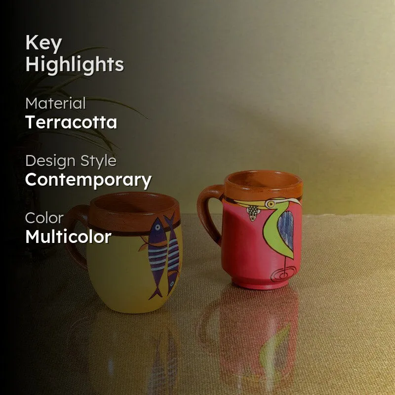 Infantboy Terracotta Tea Cup (175 mL Each) - Set of Two media 2