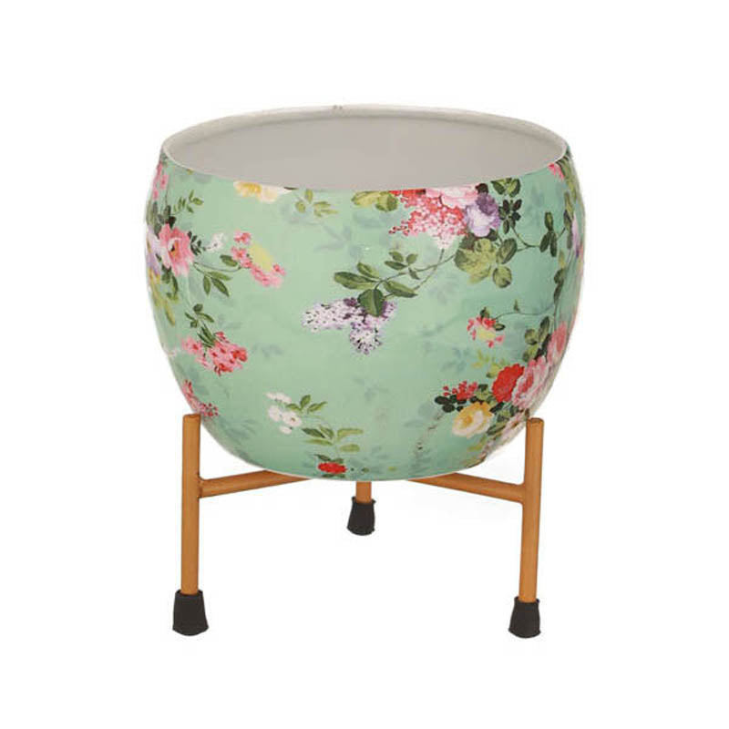 Aglo Bloom Handcrafted Planter With Stand - Four Piece Set media 12
