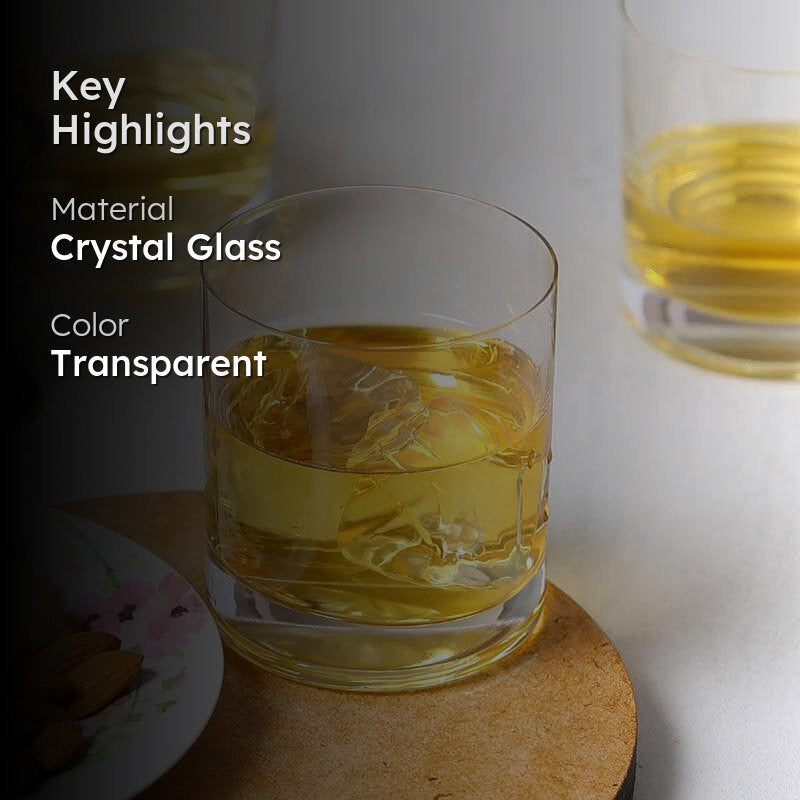 Neo Classic Bohemia Crystal Old Fashioned Glasses (280 ML) - Set Of Six media 2