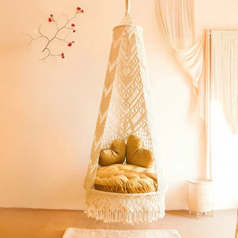 DreamWeave Macrame Swing Chair media 1