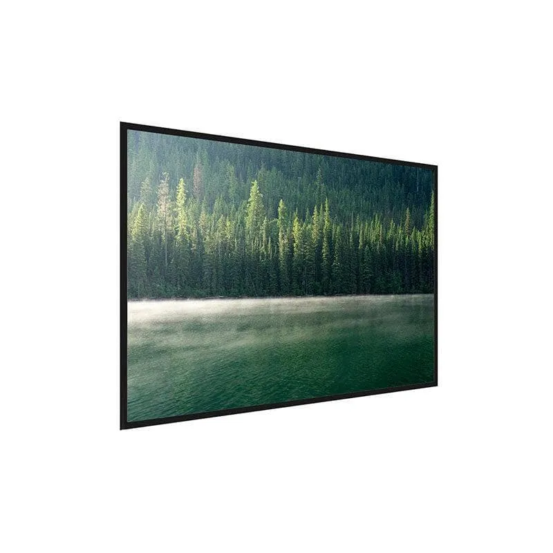 Quartz Lake Morning Canvas Wall Painting - Black Frame media 3