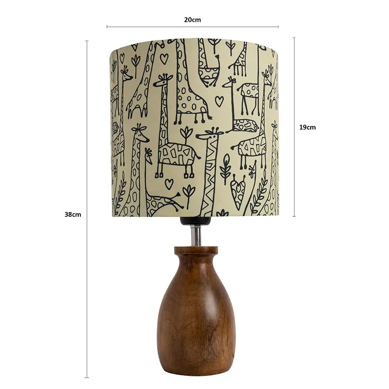 Doodled Savannah Fabric Table Lamp - Set of Two media 6