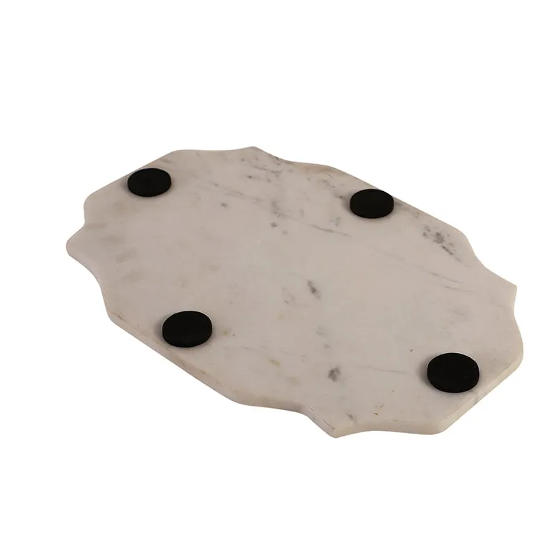 Bergamo Marble Platter With Knife - Two Piece Set media 7