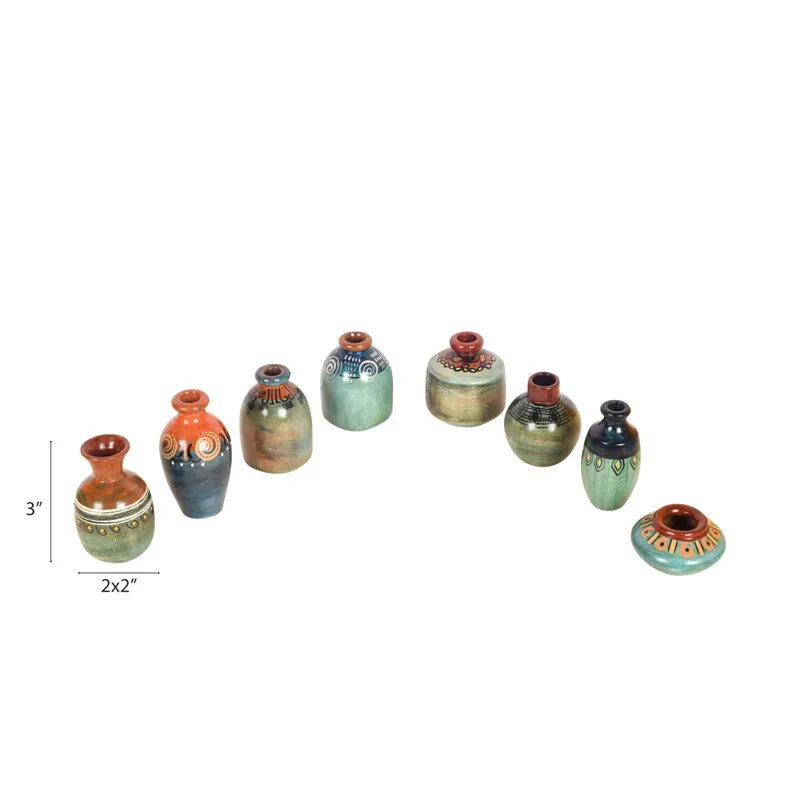 Kosha Terracotta Vase - Set of Eight media 5