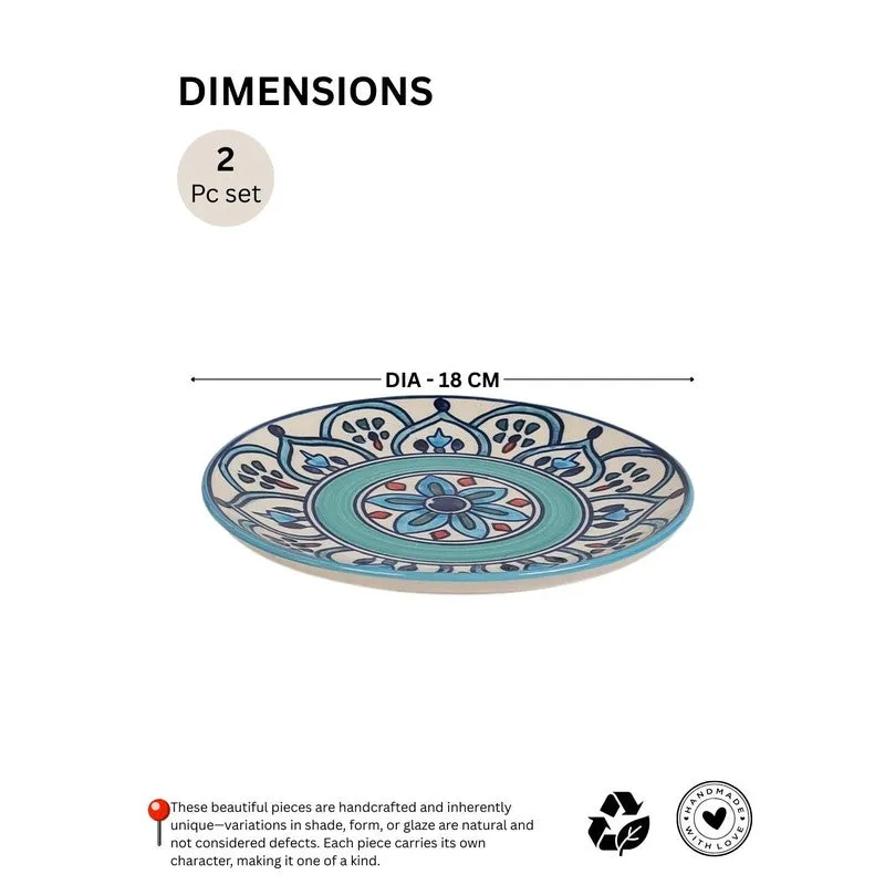 GoldenEdge Ceramic Serving Platters - Set Of Two media 6