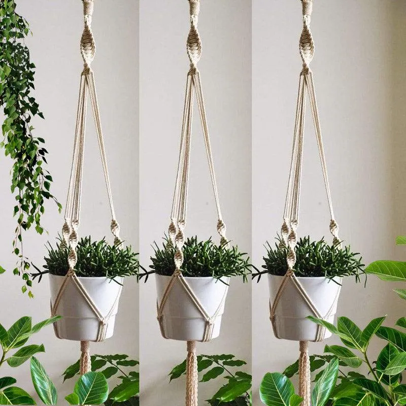 Maala Macrame Planter - Set Of Three media 1