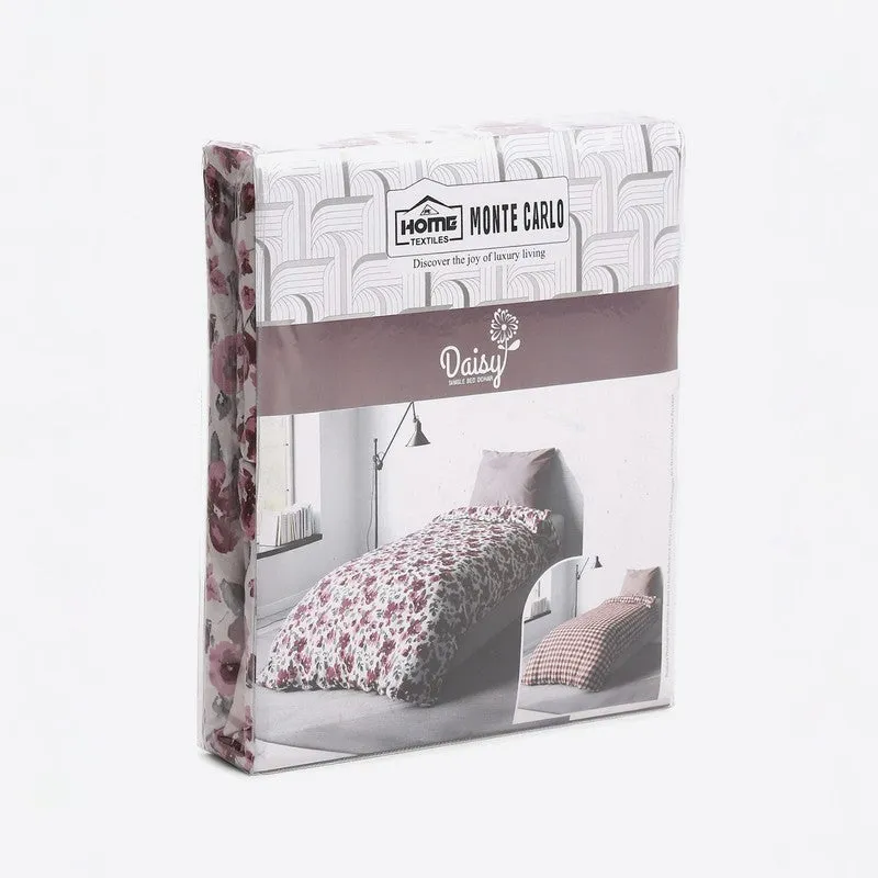 Monte Carlo Wildflower Floral Polycotton Reversible Dohar (Pink) - 150 GSM media 7