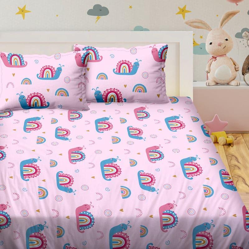 Snail Rainbow Cotton Bedsheet - 160 TC media 3