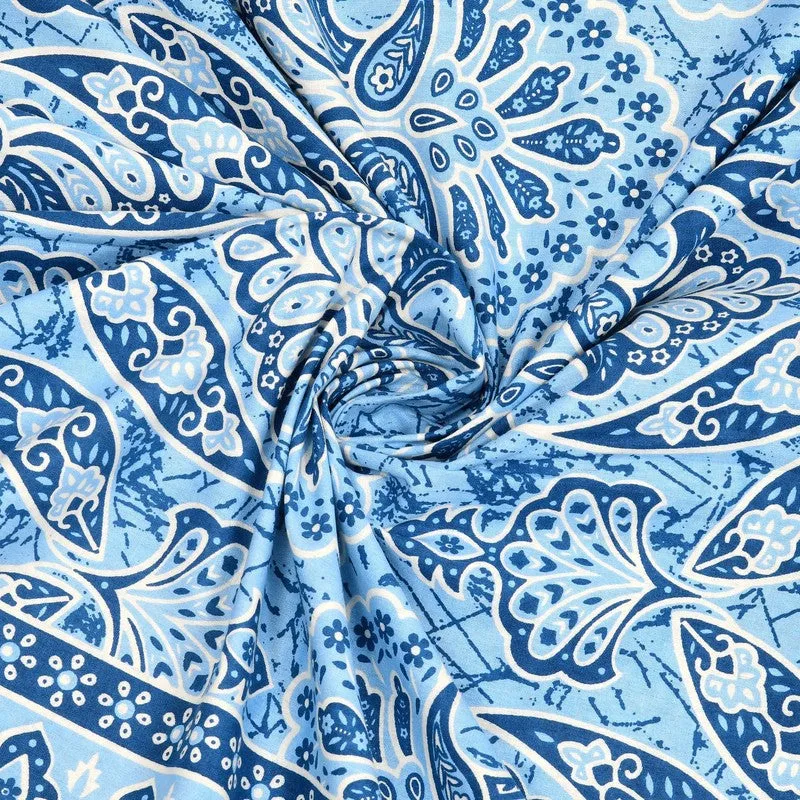 Craftar Cotton Bedsheet (Blue) - 240 TC media 5